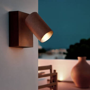 Aplique de Pared Exterior LED 10W Aluminio Blanco Seleccionable Kuriya
