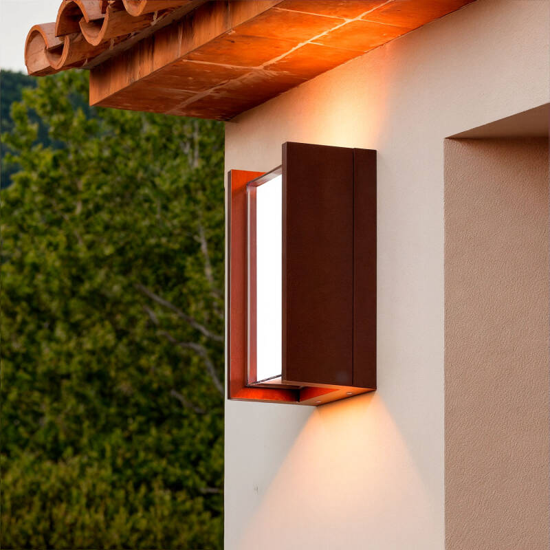Imagen de Aplique de Pared Exterior LED 12W Aluminio Blanco Seleccionable Doble Difusor Lysandra