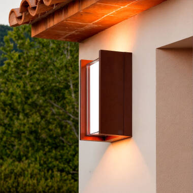 Aplique de Parede Exterior LED 12W Alumínio CCT Selecionável Duplo Difusor Lysandra