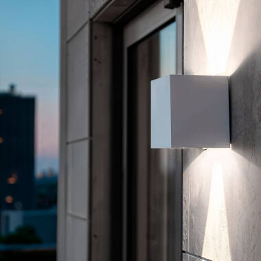 Aplique de Pared Exterior LED 6W Aluminio Iluminación Doble Cara Eros