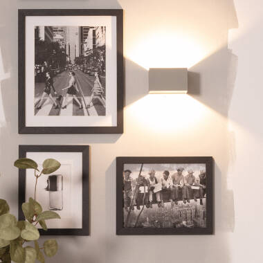 Imagen de Aplique de Pared LED 6W de Aluminio Iluminación Doble Cara Lico Gris Claro