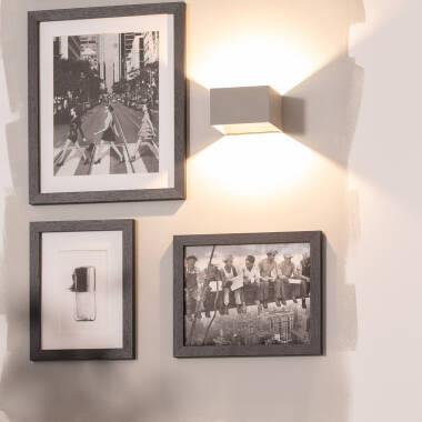 Imagen de Aplique de Pared LED 6W de Aluminio Iluminación Doble Cara Lico Gris Claro