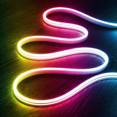 Fita LED Neon Regulável 220V RGB SFLEX8 9W/m Corte 100cm IP65 a Medida