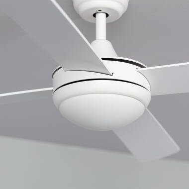 Imagem de Ventoinha de Teto Silenciosa Navy Branca 132cm Motor DC WiFi 