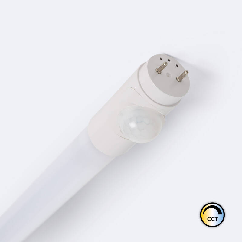 Imagem de Tubo LED 120cm T8 G13 PC com detetor de movimento PIR Desligar total Conexão unilateral 18W 140lm/W