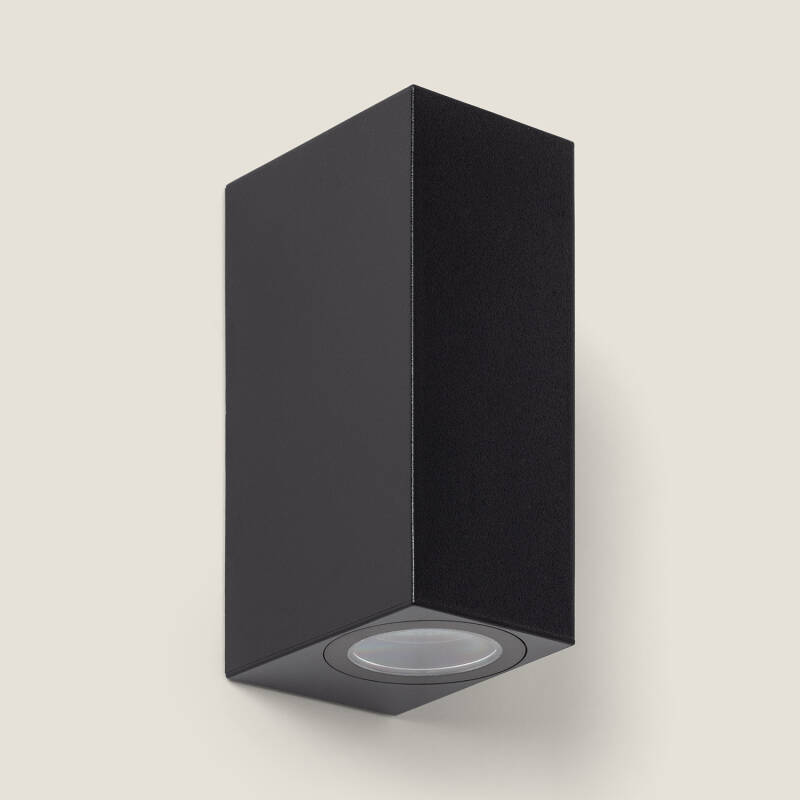 Imagen de Aplique de Pared Exterior Iluminación Doble Cara Miseno Negro 