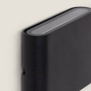 Imagen de Aplique de Pared Exterior LED 6W Aluminio Cuadrado Iluminación Doble Cara Luming Negro