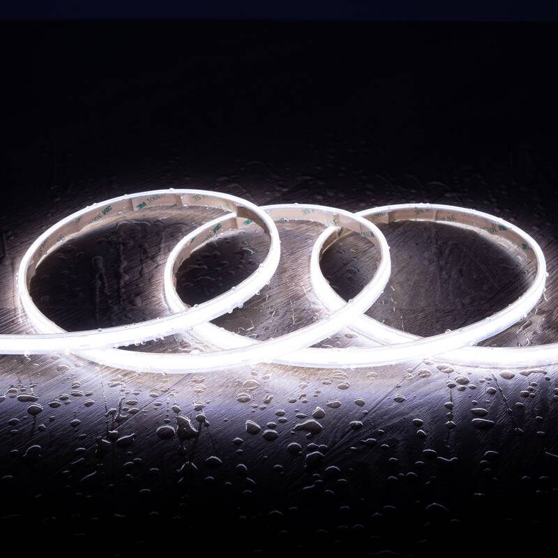 Imagen de Tira LED Regulable 220V COB Autorrectificada 560 LED/m 14W/m 1250lm/m SILICONE FLEX IC-2P Ancho 10mm Corte 10cm IP65 a Medida
