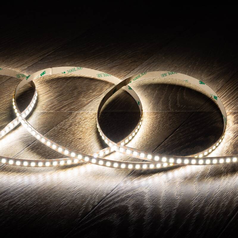 Imagen de Tira LED 24V SMD 160 LED/m 5m 15W/m 1650lm/m Ancho 8mm FreeCut IP20