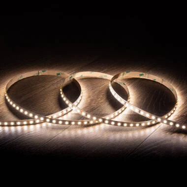 Tira LED 24V SMD 120 LED/m 5m 16W/m 2000lm/m High Lumen Ancho 8mm Corte 5cm IP20