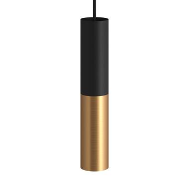 Candeeiro Suspenso Creative-Cables Modelo PSMV_ Pantalla Doble Tub-E14