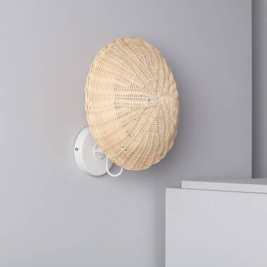 Aplique de Parede de Rattan Salmor