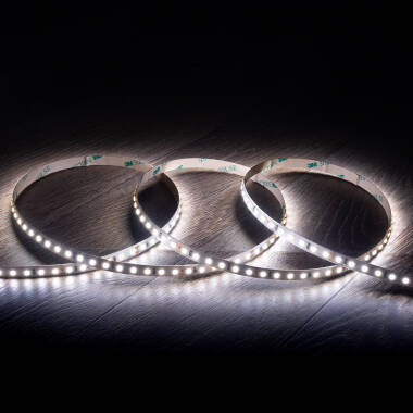 Fita LED 24V SMD 120 LED/m 5m 16W/m 2000lm/m High Lumen Largura 8mm Corte 5cm IP20