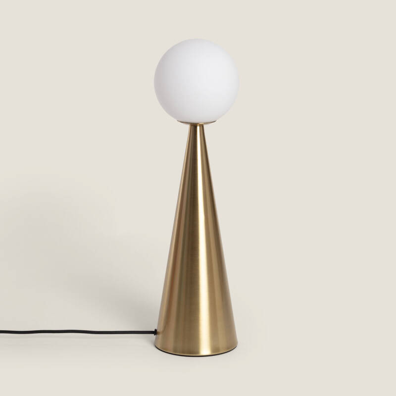 Imagem de Candeeiro de Mesa Metal e Vidro Hipias