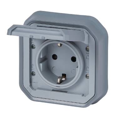 Base Enchufe Schuko 2P+T Embornamiento con Tornillos Monoblock LEGRAND 069833L