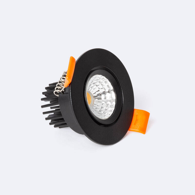 Imagen de Foco Downlight LED 5W Circular COB CRI90 Corte Ø 55 mm Negro