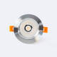 Imagen de Foco Downlight LED 12W COB Direccionable Circular Plata Corte Ø 90 mm
