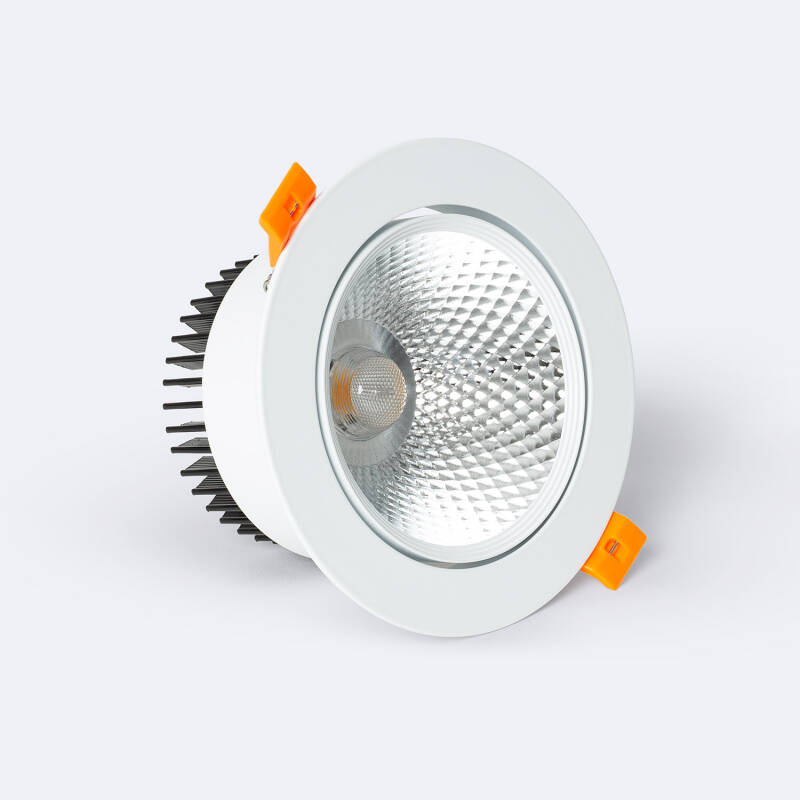 Imagem de Foco Downlight LED 15W COB Direccionável Circular Branco Corte Ø 113 mm No Flicker