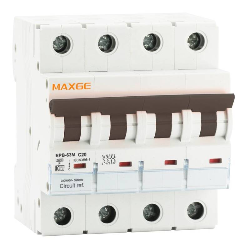 Imagen de Interruptor magnetotérmico CC Corriente Continua Alpha+ 1000VDC 4 P curva C 6kA MAXGE Imagen de Interruptor magnetotérmico CC Corriente Continua Alpha+ 1000VDC 4 P curva C 6kA MAXGE