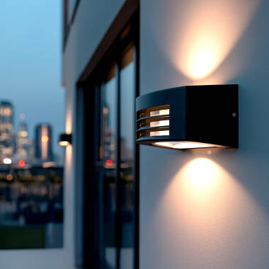 Imagen de Aplique de Pared Exterior de Aluminio Riva