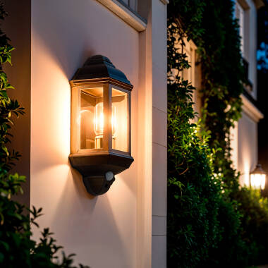 Aplique de Parede Exterior Newquay com Sensor Crepuscular