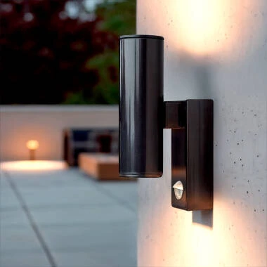 Aplique de Pared Exterior Aluminio con Sensor PIR Pimlico