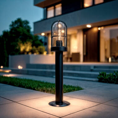 Imagen de Baliza Exterior Superficie Pie 60cm Acero Inoxidable Logan