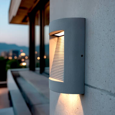 Aplique de Parede Exterior LED Regulável 16W Cimento Zalix
