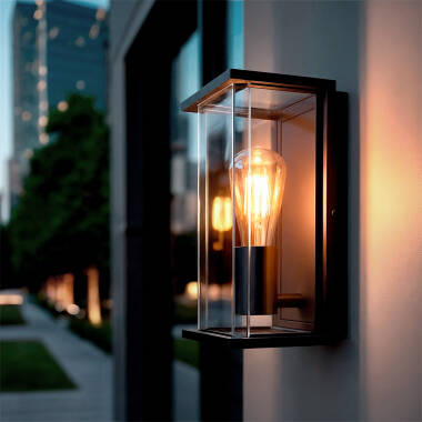 Aplique de Pared Exterior Aluminio Gunza