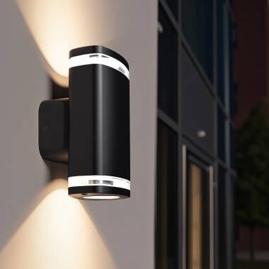 Imagen de [#] Aplique de Pared Exterior Doble Aluminio Ranedux