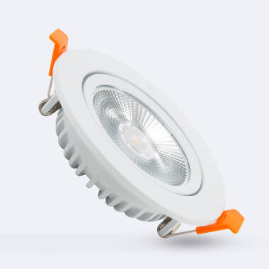 Foco Downlight LED 10W COB Superslim Direcionável Circular Branco Corte Ø90 mm CRI90 Expert Color No Flicker
