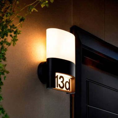 Aplique de Parede Exterior LED 10W Alumínio para Numeração de Casa Mulham