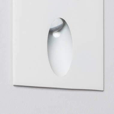 Imagen de Baliza Exterior LED 3W Empotrable Pared Cuadrado Oval Olite