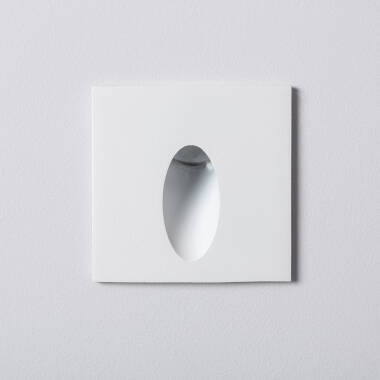 Imagen de Baliza Exterior LED 3W Empotrable Pared Cuadrado Oval Olite