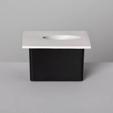 Imagen de Baliza Exterior LED 3W Empotrable Pared Cuadrado Oval Olite