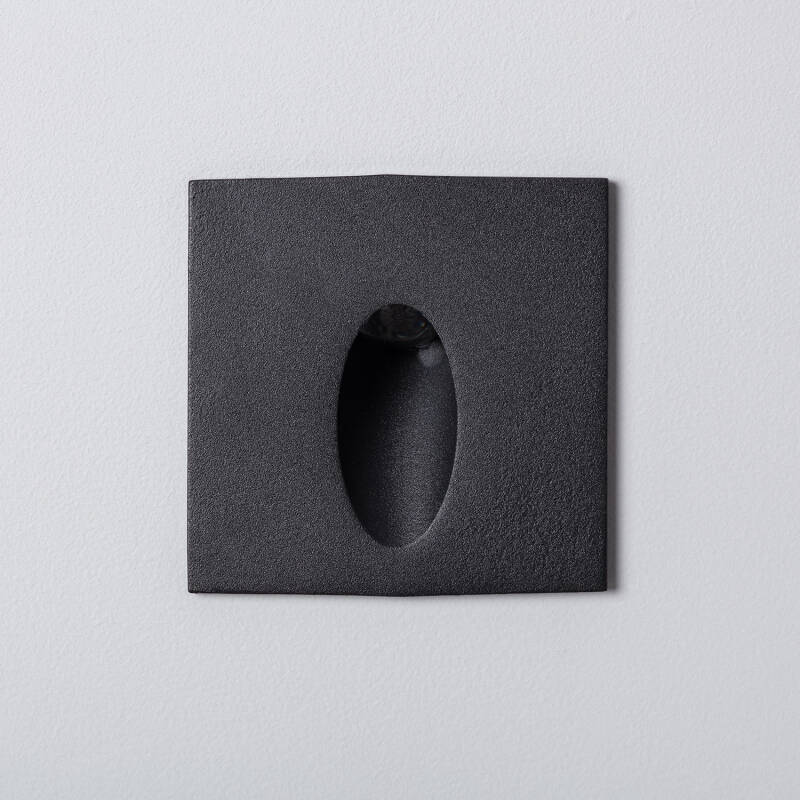 Imagem de Baliza Exterior LED 3W Encastrável Parede Quadrado Oval Olite