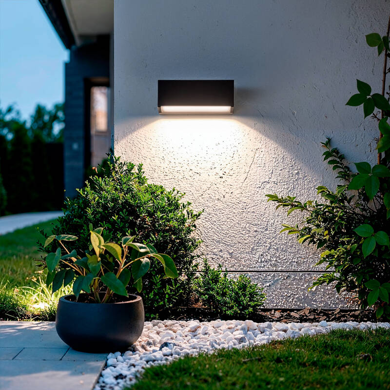 Imagem de Baliza Exterior LED 3W Superfície Parede Retangular Tunez