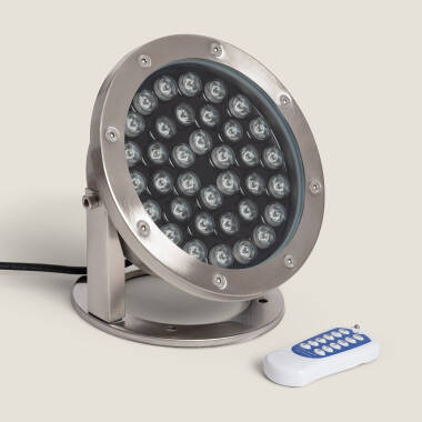 Foco LED RGB de Superfície 12V 36W Submersível IP68