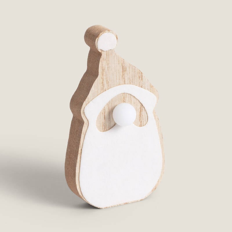 Imagen de Papa Noel LED de Madera con Batería