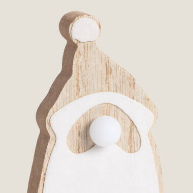 Imagen de Papa Noel LED de Madera con Batería