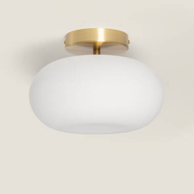 Candeeiro de Teto LED 9W Metal e Vidro Keyla