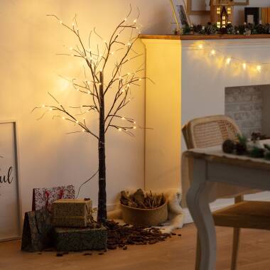 Imagen de Árbol de Navidad 64 LED 150 cm Blanco Cálido