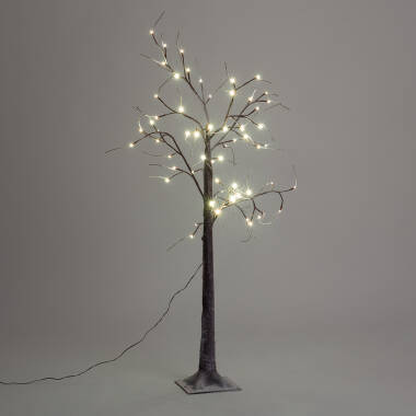 Imagen de Árbol de Navidad 64 LED 150 cm Blanco Cálido