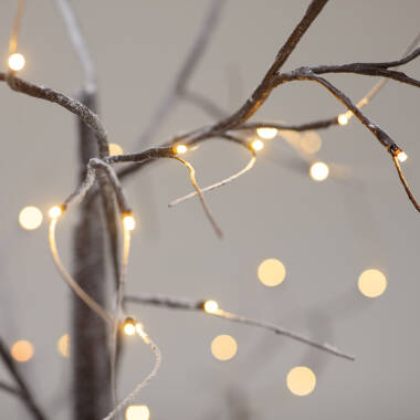 Imagen de Árbol de Navidad 64 LED 150 cm Blanco Cálido