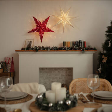 Imagem de Estrela LED Papel com Bateria Araby 