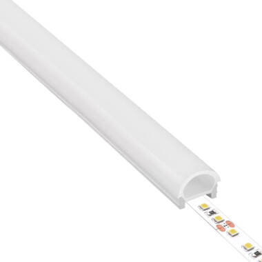 Perfil Neon SFLEX 24x18 Semicircular Curva Vertical para Fita LED IP20 até 15 mm