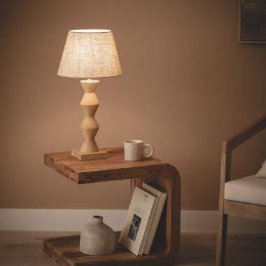 Imagen de Lámpara de Mesa Madera Akesh II