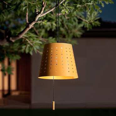 Fotografía del producto: Lámpara Colgante Solar Exterior LED 3W Metal Banate