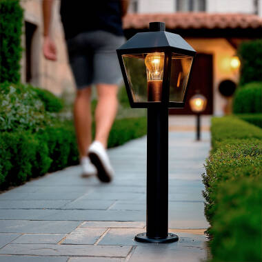 Baliza Exterior Superficie Pie 50cm Aluminio Mukom