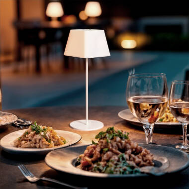 Candeeiro de Mesa LED Portátil para Exterior Alumínio con Batería Recarregável  Willy